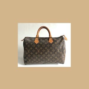 AUTH Louis Vuitton monogram canvas SPEEDY 35